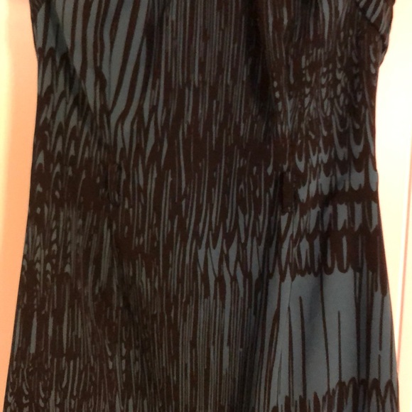 Stunning teal & black dress - Picture 3 of 5